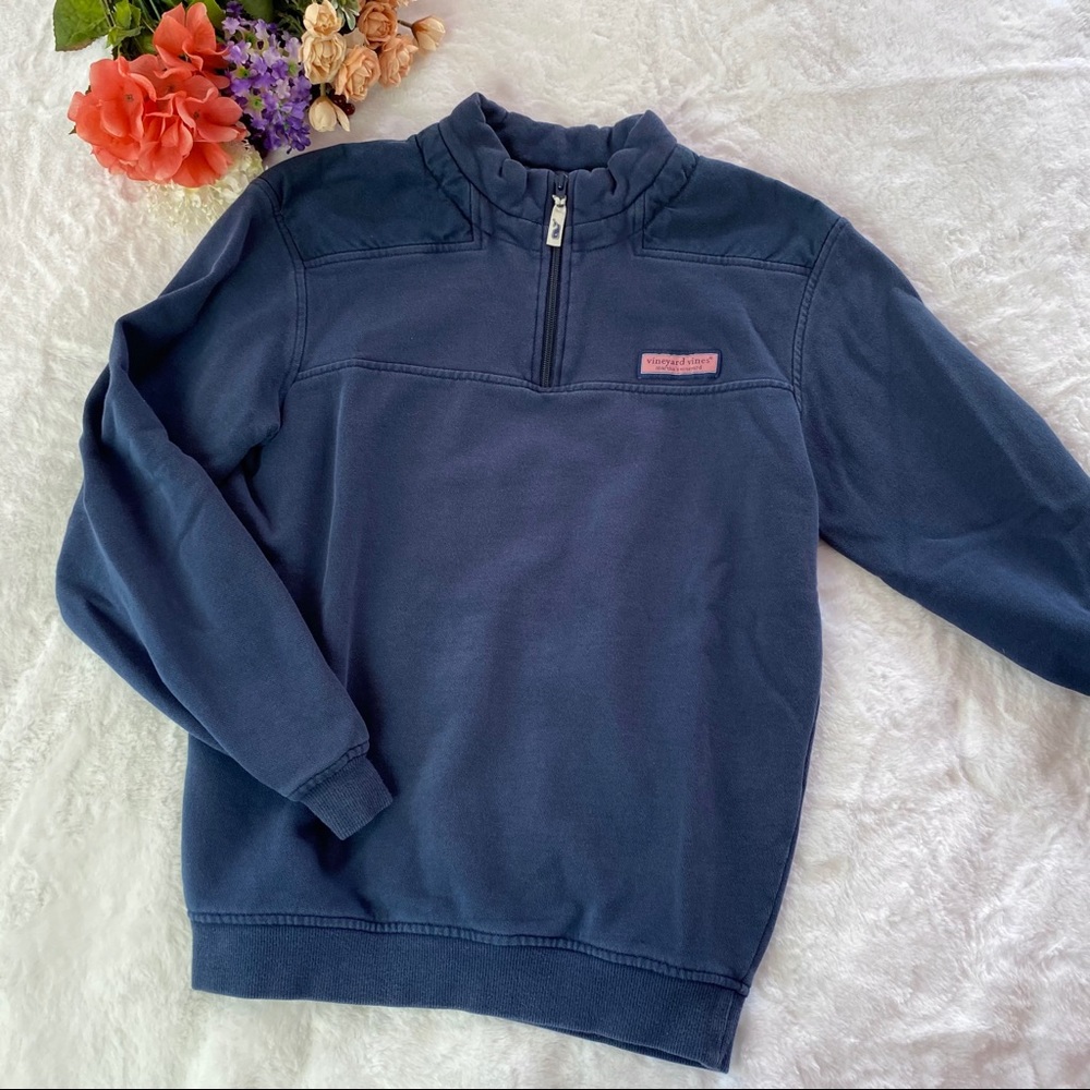 Vineyard Vines Navy Blue 1/4 Zip Pullover